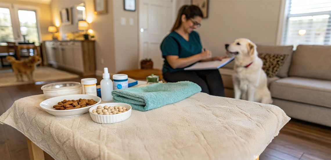 Visita veterinaria en casa